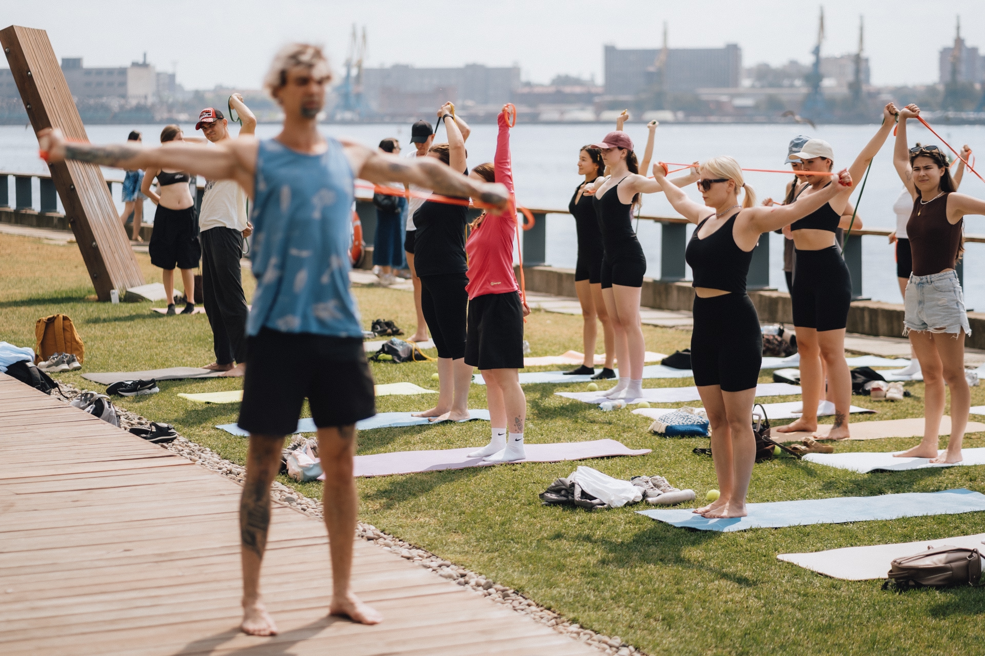 Тренировка на набережной в Порту